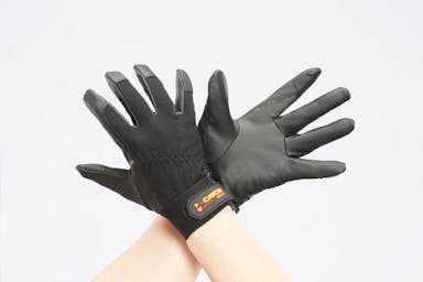 ESCO [LL] 手袋(ポリウレタン/黒) 手袋･腕カバーEA353BG-83 4548745219487(CDC)【別送品】
