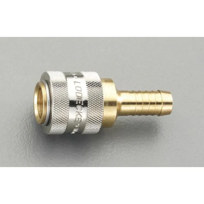 ESCO 8mm ウレタンホースカップリング(真鍮製/ワンプッシュ) エアーホース用カプラーEA140GC-8 4548745730012(CDC)【別送品】