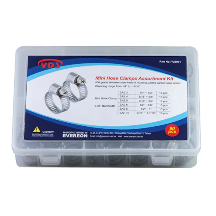 ホースクランプセット 6-27mm EA463AS-100 4550061570326【別送品】