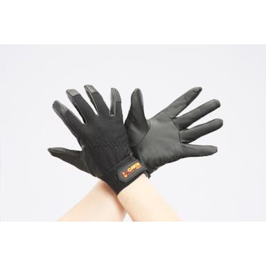 ESCO [L] 手袋(ポリウレタン/黒) 手袋･腕カバーEA353BG-82 4548745219470(CDC)【別送品】