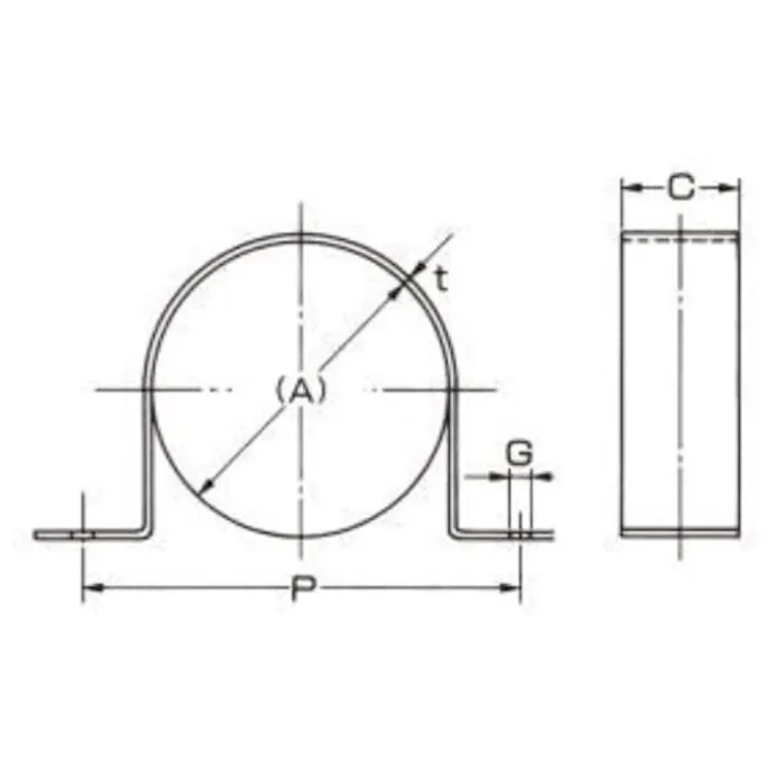 アカギ サドルバンド(FDP用/2個) 75-76mm EA440BA-450 4550061723456【別送品】