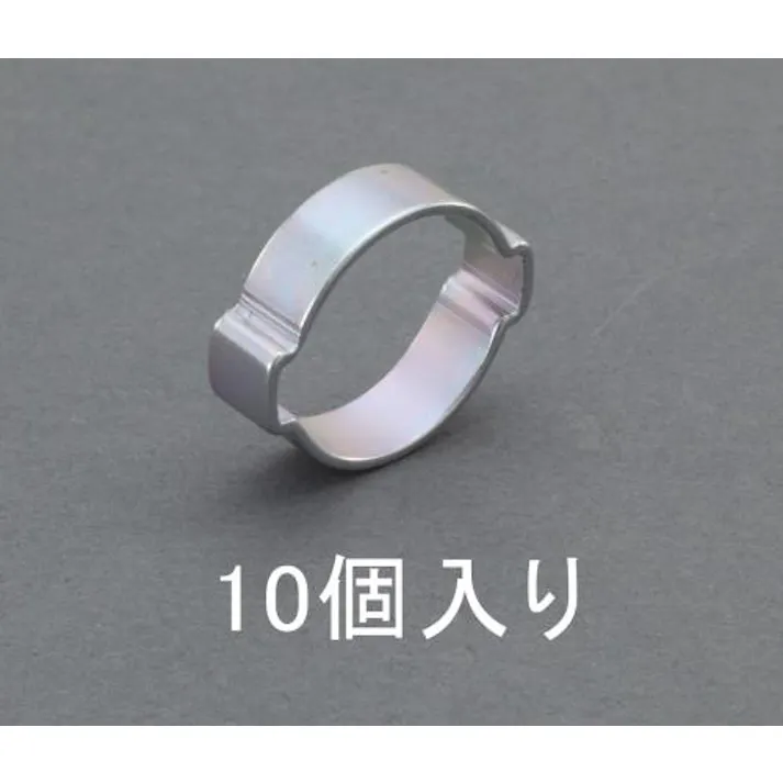 ESCO 23-27mm ホースクランプ(ツーイヤー型/10個) ホースクランプEA463AE-27 4518340649187(CDC)【別送品】