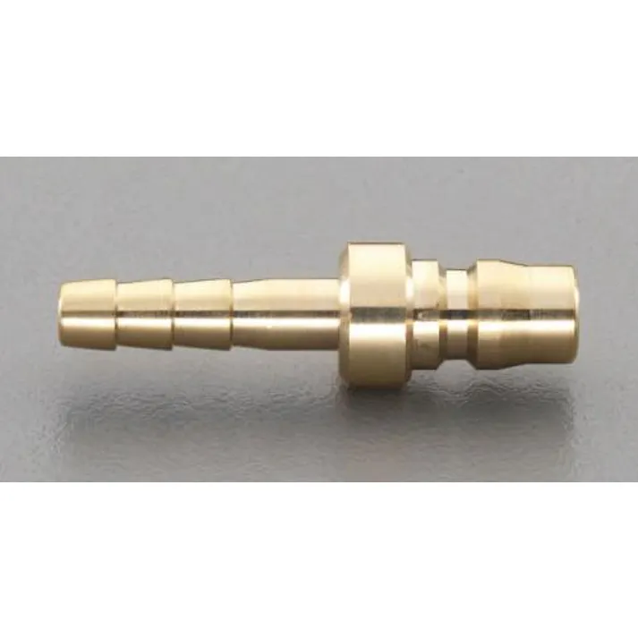 ESCO 1・1/4" タケノコ型プラグ(中圧用/真鍮) エアーホース用カプラーEA140AK-10 4550061055632(CDC)【別送品】
