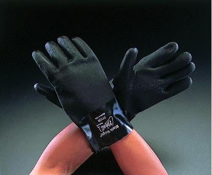 手袋・耐油・耐薬品(PVC) [L/300mm] EA354BW-10 4518340169098【別送品】