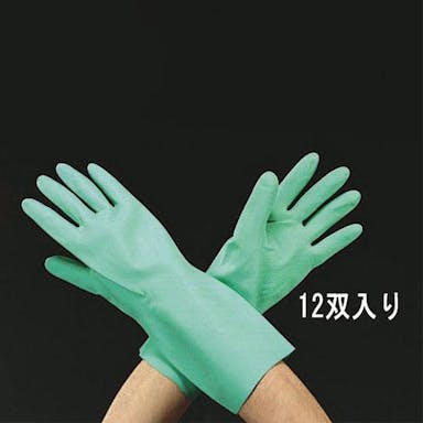 ESCO [S/300mm] 手袋(ニトリルゴム/12双) 手袋･腕カバーEA354BE-0 4550061584224(CDC)【別送品】