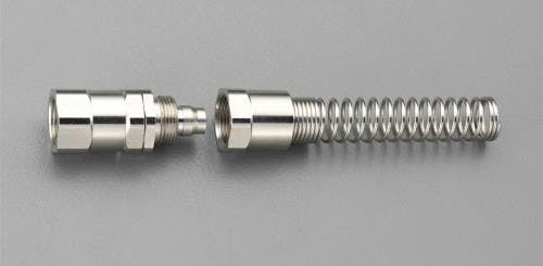 雌ねじ付ホース継手(プロテクター付) G1/2”・11x16mm EA140GH-15 4548745732269【別送品】