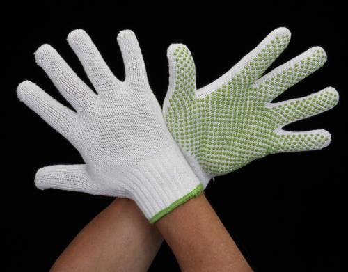 勝星産業 手袋(ポリエステル・綿・滑り止め付) [フリー/230mm] EA354AC-12 4550061047163【別送品】