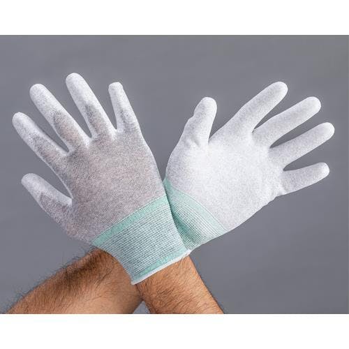 勝星産業 制電手袋(カーボン糸・ウレタンコート・10双) [S/210mm] EA354AC-81 4550061566381【別送品】