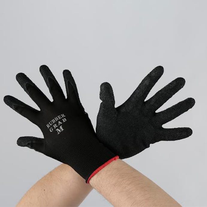 勝星産業 [S] 手袋(ポリエステル･天然ゴムコート/黒/5双) 手袋･腕カバーEA354AC-91 4550061886700(CDC)【別送品】