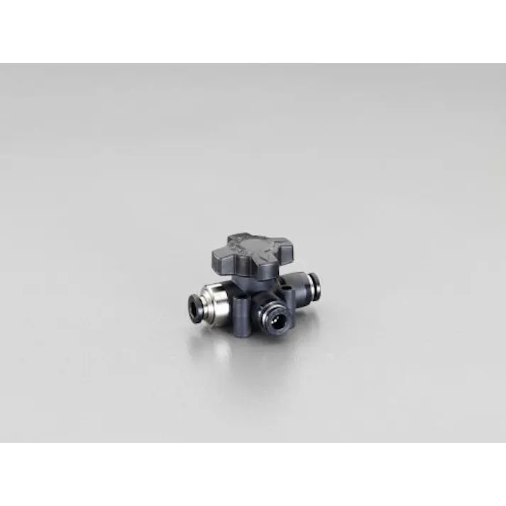 日本ピスコ(PISCO) 10mmx10mmx10mm 3方向切換バルブ 空気・水その他配管継手EA425SA-110 4518340192621(CDC)【別送品】