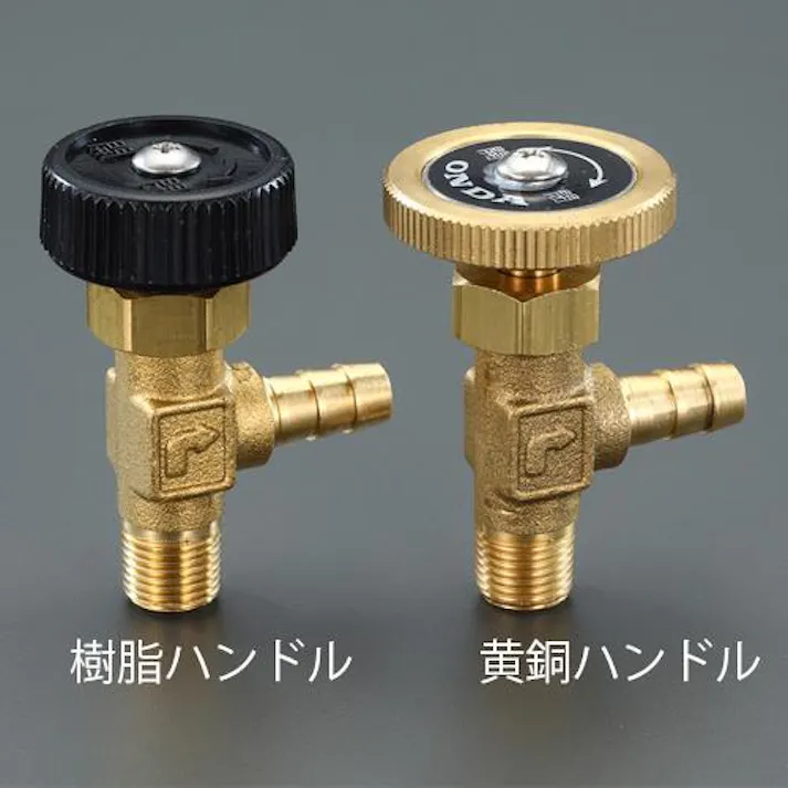 オンダ製作所 R1/8"xφ7mm ニードルバルブ(ステム型/樹脂ハンドル) ミニバルブEA426CD-1 4550061510193(CDC)【別送品】