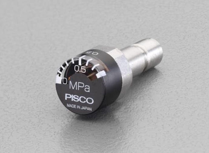 日本ピスコ(PISCO) 6mm   プレッシャーゲージ(ニップルタイプ) 空気･水その他配管継手EA425PW-6 4518340184350(CDC)【別送品】