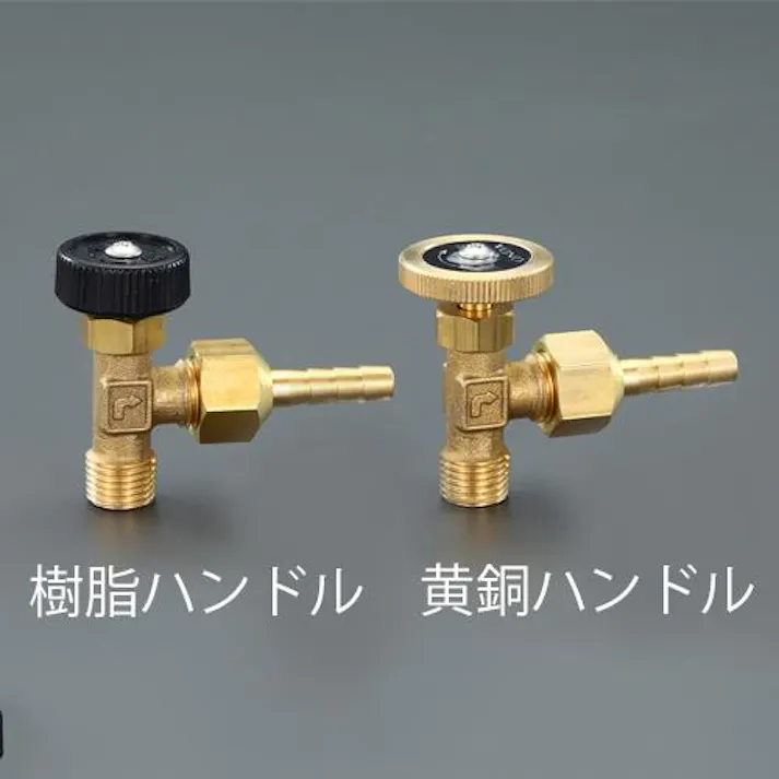 オンダ製作所 R 1/4" ニードルバルブ(樹脂ハンドル/ホースニップル付) ミニバルブEA426CE-3 4550061509159(CDC)【別送品】