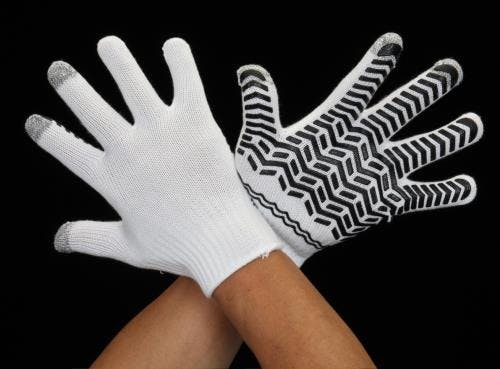 勝星産業 手袋(滑り止め付/タッチパネル対応) [M/210mm] EA354AC-21 4550061047200【別送品】