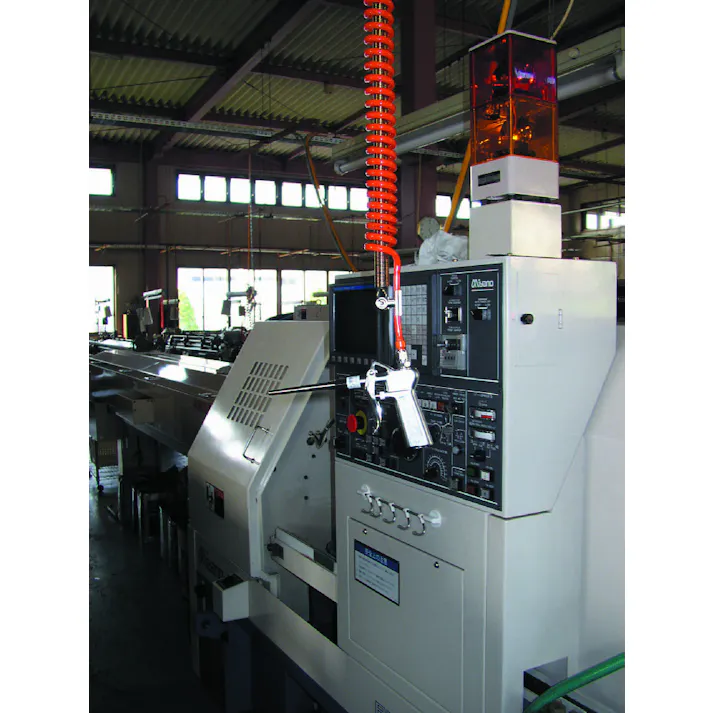 エアーブローガン(5mプラグ付ホース) 2.0穴x100mm EA123AE-6B 4518340356412【別送品】