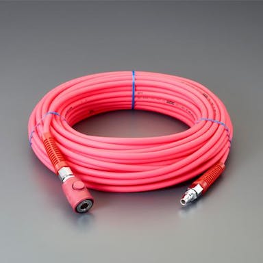 ESCO 6.5/10.0mmx10m エアーホース(カプラー付/PVC) エアーホースEA125CF-10 4550061716694(CDC)【別送品】