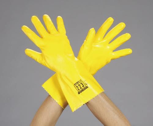 ダイヤゴム 手袋・耐溶剤(ポリウレタン・メリヤス裏) [M/310mm] EA354BG-16 4548745639391【別送品】