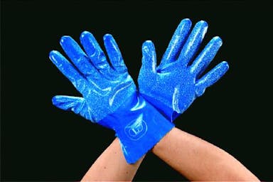 ESCO [L/260mm] 手袋･耐油(ニトリルゴム･裏 綿) 手袋･腕カバーEA354DC-22 4518340898462(CDC)【別送品】