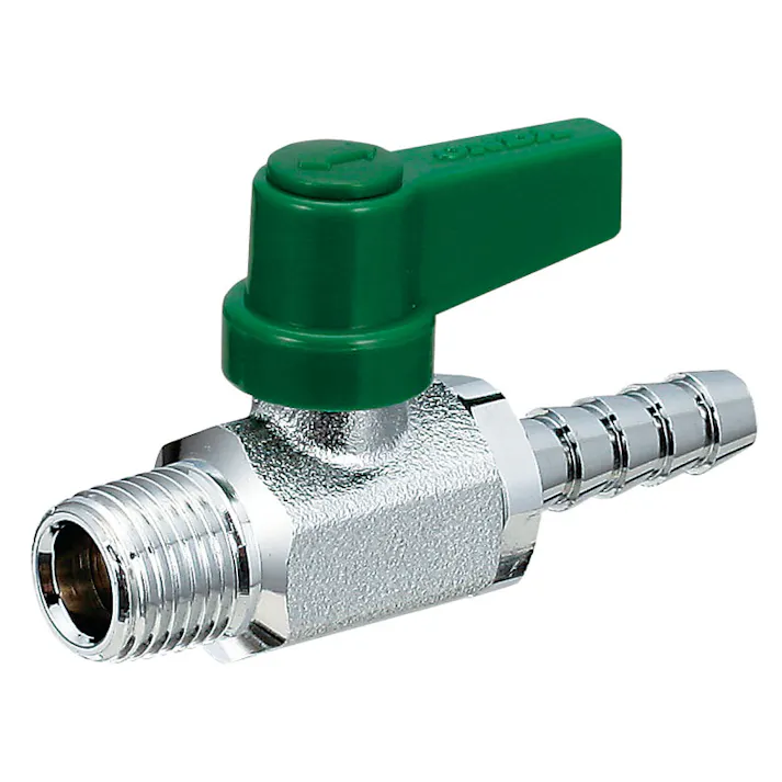 オンダ製作所 ミニボールバルブ(ホースニップル付) R1/8”x7.0mm EA425AJ-52 4550061514962【別送品】