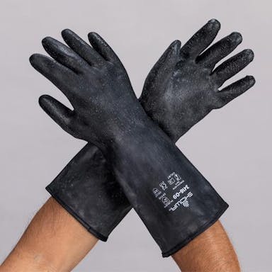 ESCO [L/360mm]手袋(耐切創･耐薬品･耐酸･耐溶剤 手袋･腕カバーEA354BW-18 4550061518892(CDC)【別送品】
