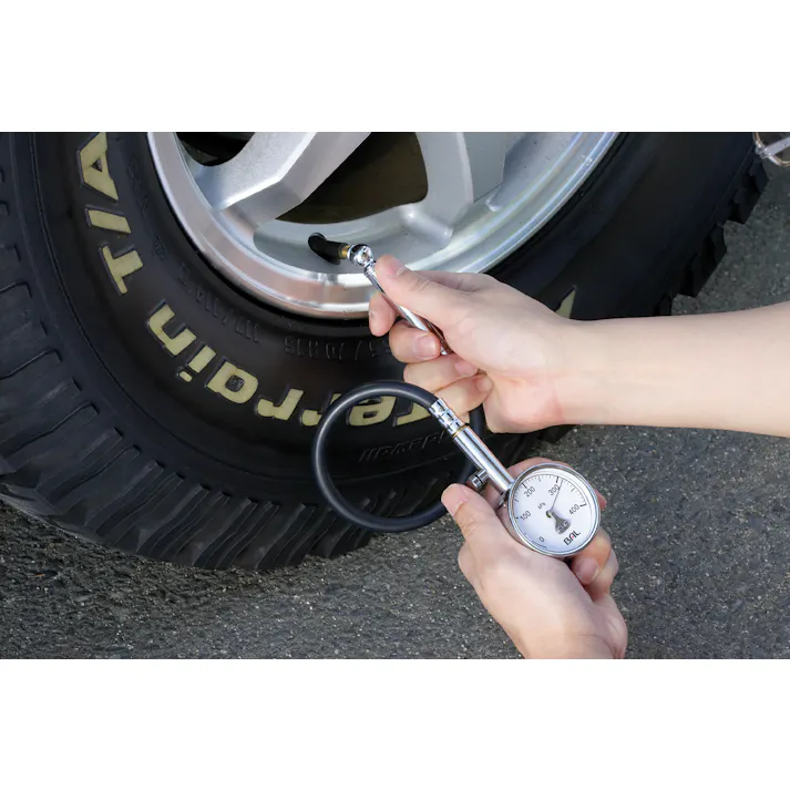 大橋産業(BAL) タイヤゲージ(270mmホース付) 50-400kPa EA123CG-32 4548745312119【別送品】