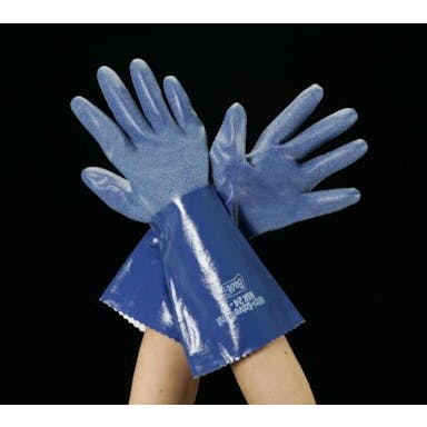 ESCO [XL/350mm] 手袋･耐酸･耐油･耐溶剤(ニトリル) 手袋･腕カバーEA354BW-27 4518340426214(CDC)【別送品】