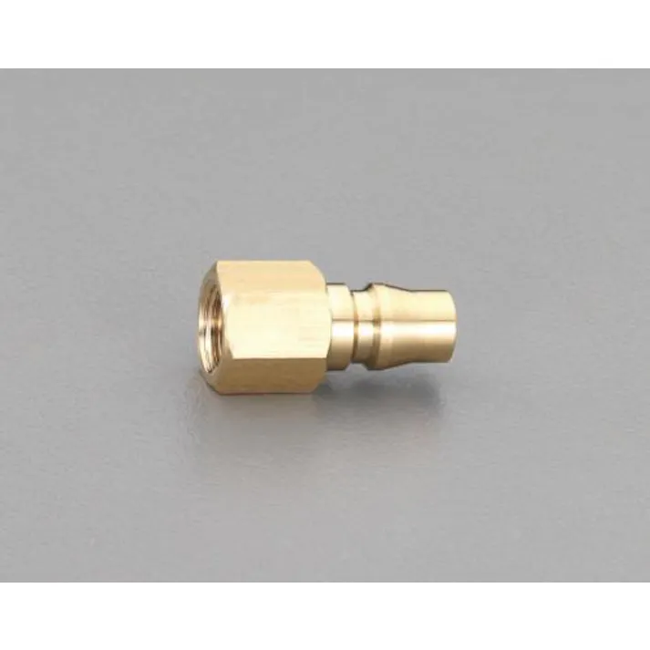 ESCO Rc 1/2" 雌ねじプラグ(20型/真鍮) エアーホース用カプラーEA140DC-214 4548745757712(CDC)【別送品】