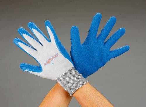 手袋(薄手・天然ゴム張り) [M/230mm] EA354AB-91 4548745219074【別送品】