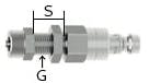 ESCO 6x8mm ウレタンホースカップリング(隔壁/ステンレス製) エアーホース用カプラーEA140GL-408  4550061139479【別送品】