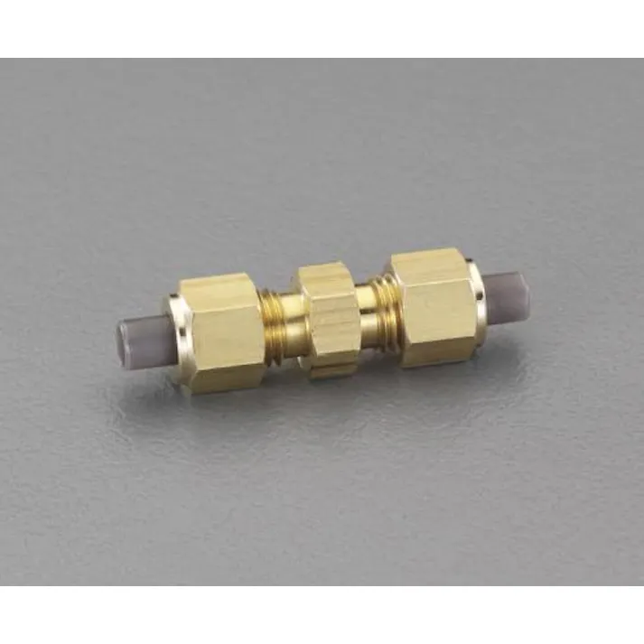ESCO 8x 8mm ユニオン(ストレート/黄銅製) 空気・水その他配管継手EA425LC-8 4548745322736(CDC)【別送品】