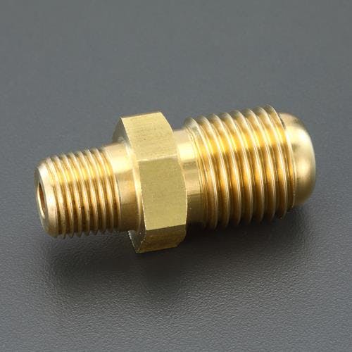 オンダ製作所 フレアーニップル(φ8銅管接続用) G1/4”xR1/8” EA426AW-51 4550061518076【別送品】