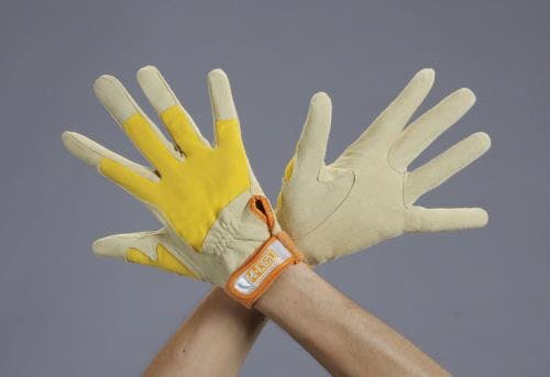 おたふく手袋 手袋(鹿革) [L] EA353BB-12 4548745622423【別送品】