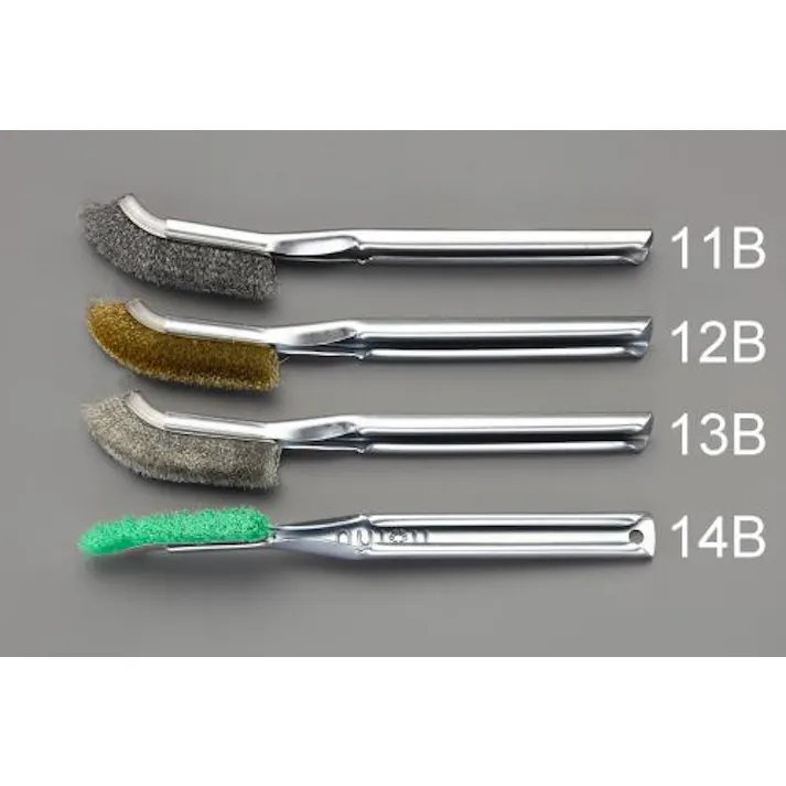 ブラシ(スチール製/曲/10本) 225mm EA109GH-11B 4548745831955【別送品】