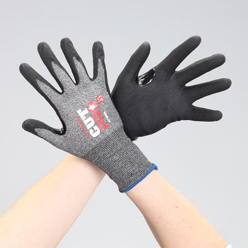 手袋(耐切創/ニトリルコート/タッチスクリーン対応) [L] EA354E-92 4550061742907【別送品】