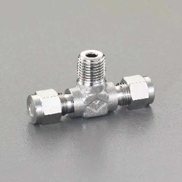 アオイ R 1/4"x10mmx10mm ユニオン(T型/ステンレス製) 空気・水その他配管継手EA425CL-102 4518340380776(CDC)【別送品】