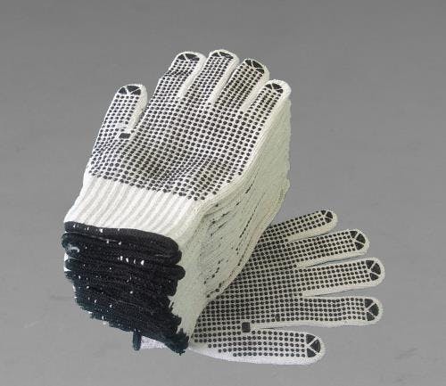 おたふく手袋 手袋(滑り止め付・黒/12双) [LL] EA354A-48 4548745613643【別送品】