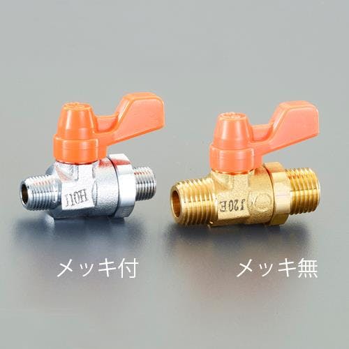 オンダ製作所 ミニボールバルブ(メッキ付) R1/4” EA425AG-72 4550061544846【別送品】