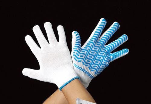 勝星産業 手袋(ポリエステル・綿・滑り止め付) [L/230mm] EA354AC-8 4550061073728【別送品】