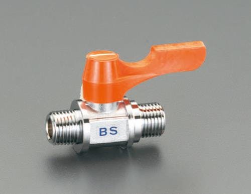 アソー(ASOH) ミニボールバルブ R1/8”xG1/4” EA425BS-12 4548745321005【別送品】