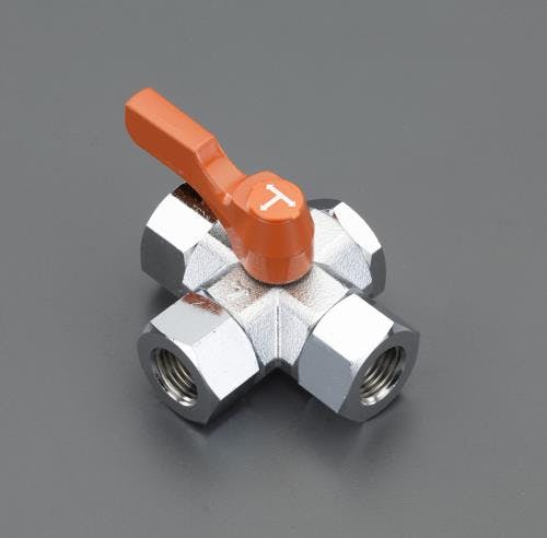 アソー(ASOH) 三方四面ミニボールバルブ Rc1/4” EA425BZ-2 4548745262711【別送品】