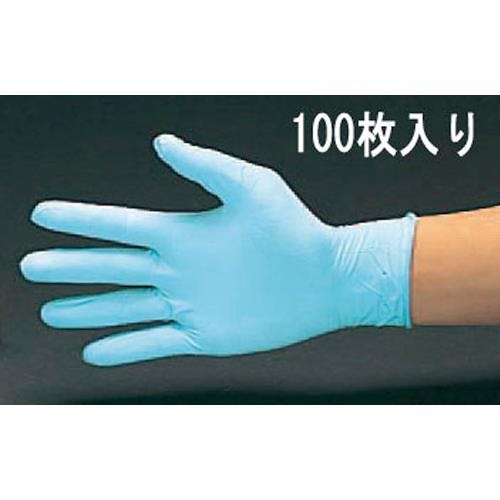 手袋(ニトリルゴム・パウダー無/100枚) [XL/240mm] EA354BD-53F 4550061583791【別送品】