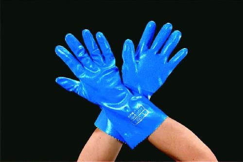 手袋・耐油(ニトリルゴム・裏 綿メリヤス) [M/300mm] EA354DC-41 4518340898516【別送品】