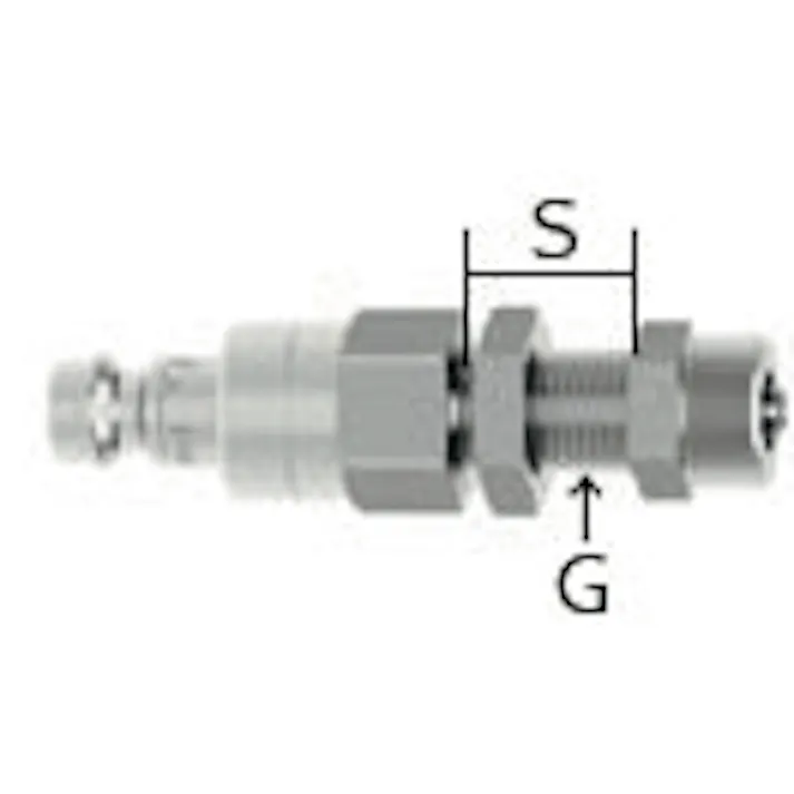 チューブ用プラグ(隔壁/ステンレス製) 4x6mm EA140GK-406 4550061139288【別送品】