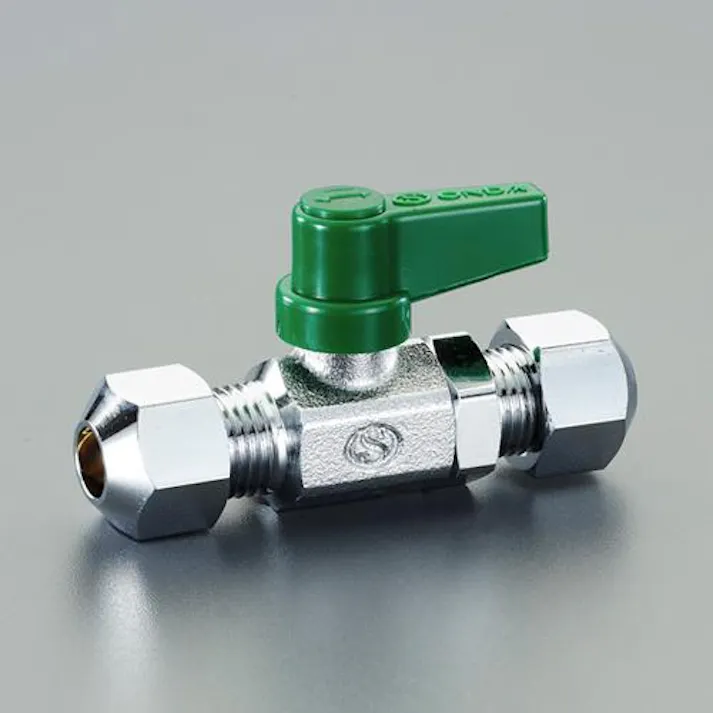 オンダ製作所 8.0mm x 8.0mm ミニボールバルブ(リングジョイント付) ミニバルブEA425AH-31 4550061518007(CDC)【別送品】