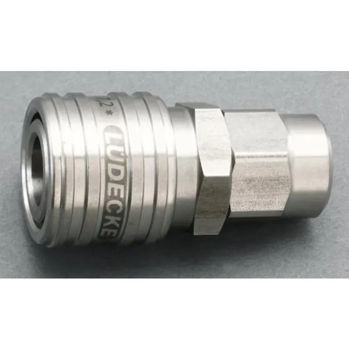 ESCO 8x12mmウレタンホースカップリング(隔壁/ステンレス/ワンプッシュ エアーホース用カプラーEA140GR-308 4550061139844(CDC)【別送品】