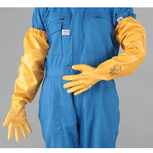 手袋(ニトリルゴム/綿) [L/650mm] EA354BW-62 4550061833162【別送品】