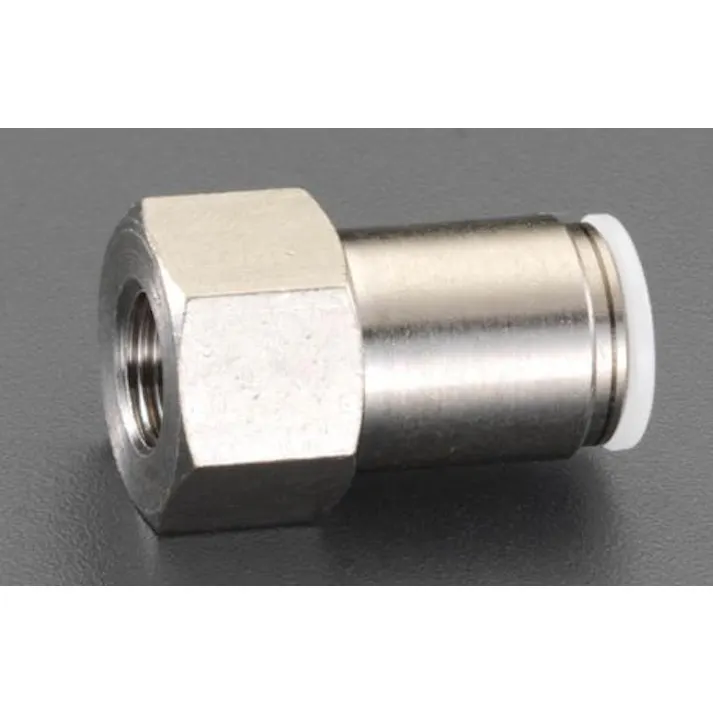 アオイ ユニオン(雌ねじ/真鍮製) Rc 1/8”x6mm EA140HE-3 4548745263480【別送品】