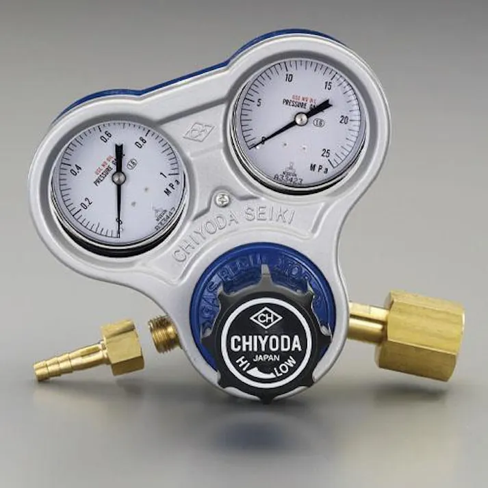ESCO チッソガス調整器 チッソブロー、気密試験・ガス漏れ検知器・検知液EA316D-1 4518340013063(CDC)【別送品】