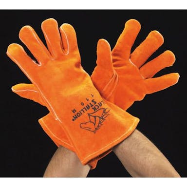 ESCO [XL] 手袋(溶接用･牛革) 溶接作業用保護具EA353AT-43 4550061484432(CDC)【別送品】