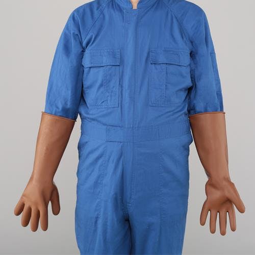 手袋(天然ゴム製) [フリー/400mm] EA354BJ-2 4550061902905【別送品】